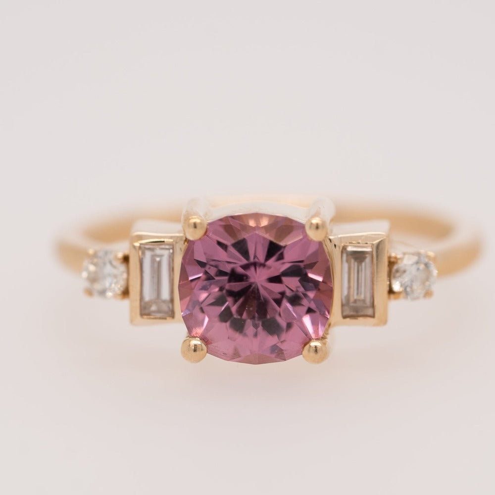 Mahenge Garnet + Diamond Ring
