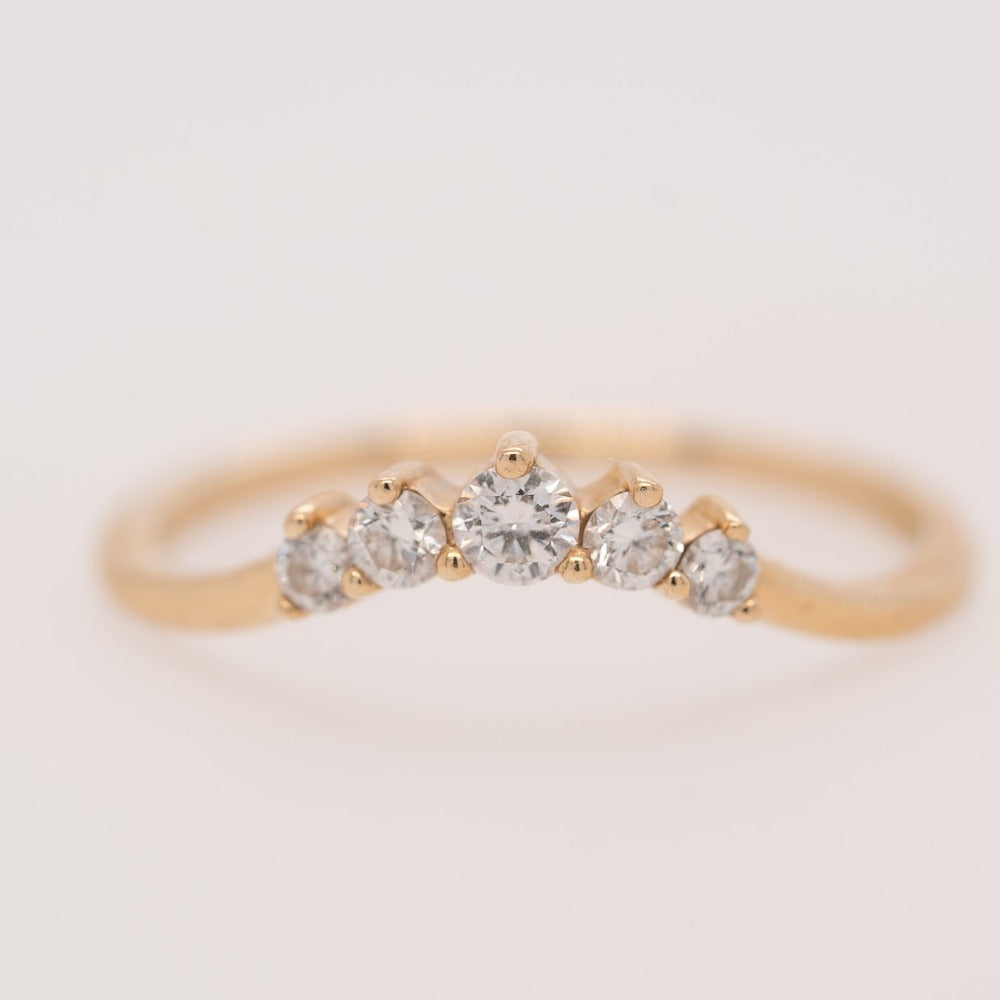 
                  
                    Diamond Curve Ring
                  
                