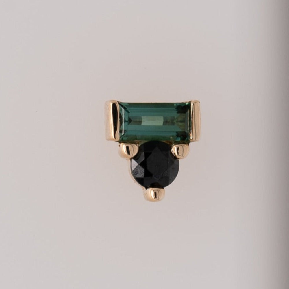 
                  
                    Black spinel and teal tourmaline
                  
                