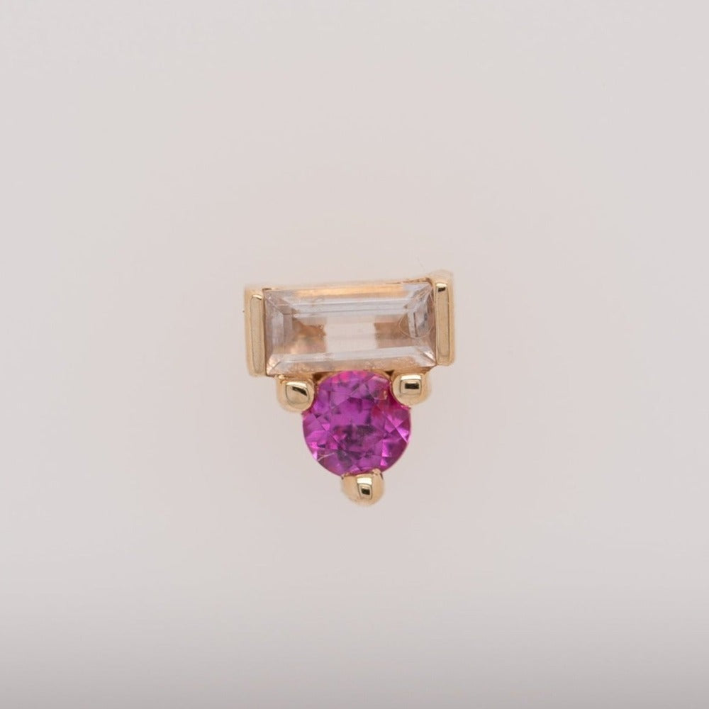 
                  
                    Ceylon sapphire and morganite baguette
                  
                