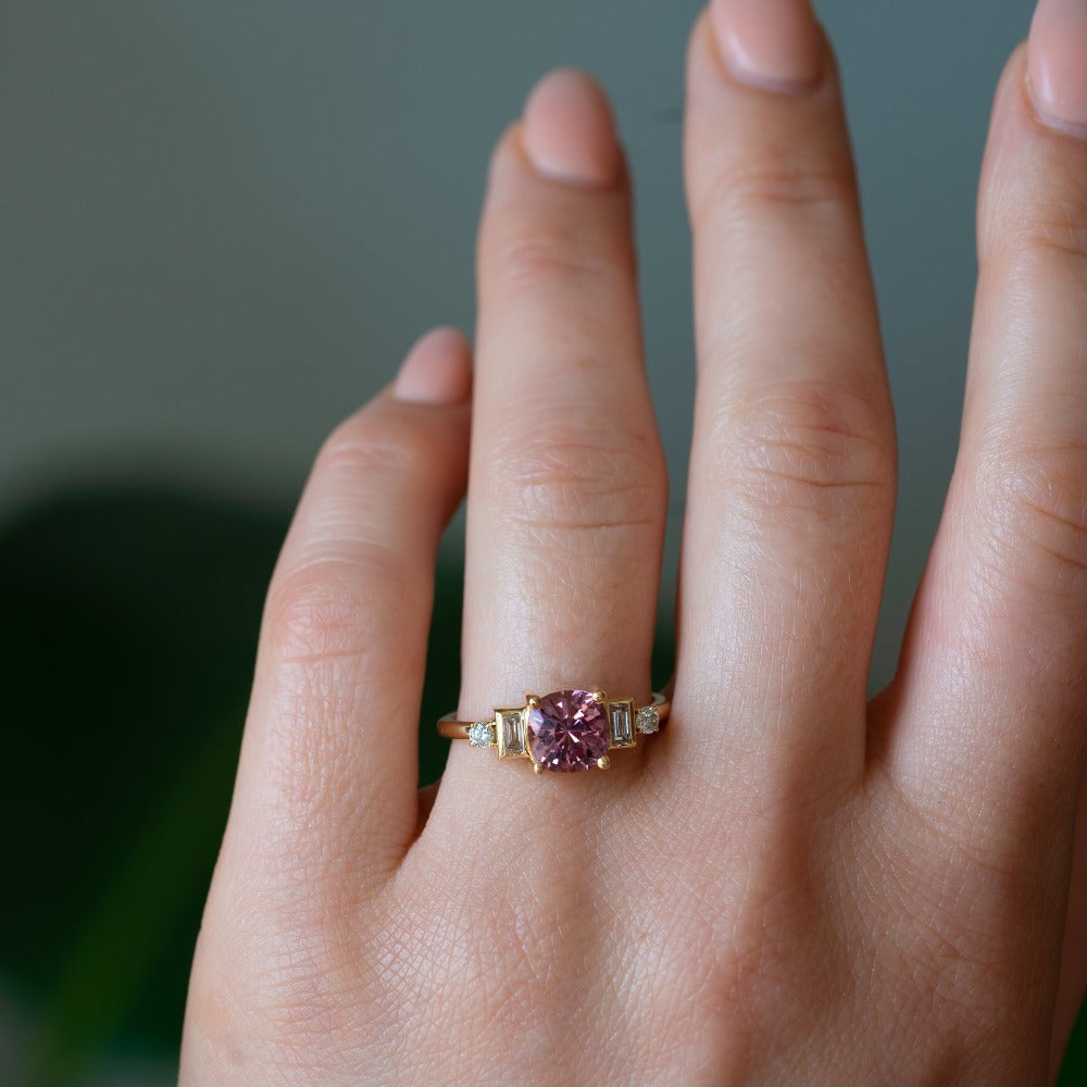 
                  
                    Mahenge Garnet + Diamond Ring
                  
                