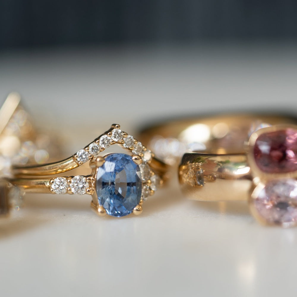 
                  
                    Sapphire Cluster Ring
                  
                