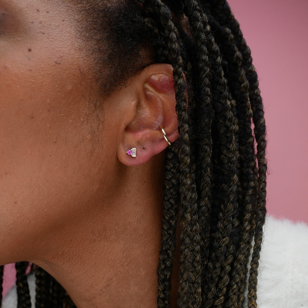 
                  
                    Baguette Stud Earrings
                  
                